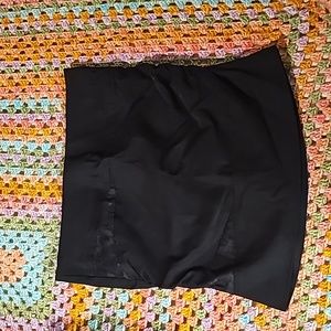 Sexy black mini skirt